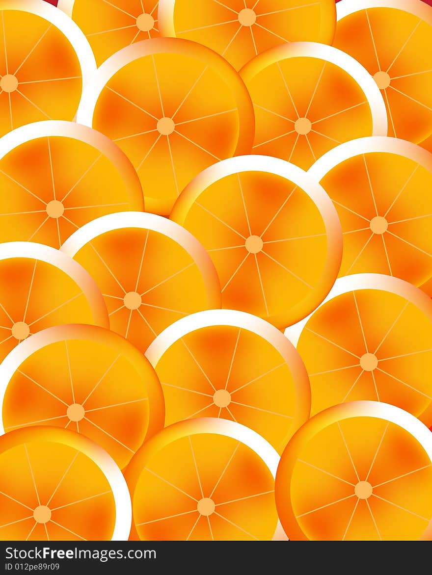 Art illustration for orange, mix with background. Art illustration for orange, mix with background