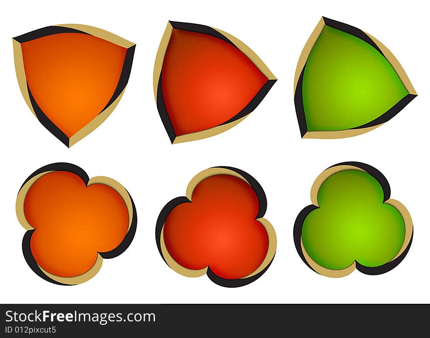 Colorful different angle of logo element shapes, . Colorful different angle of logo element shapes,
