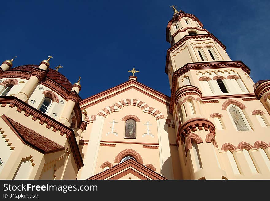 orthodoxy chuch in Vilnius, building exterior. orthodoxy chuch in Vilnius, building exterior