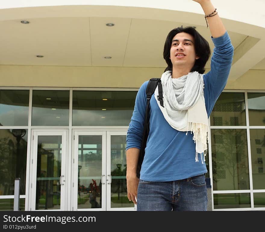 Waving To Friends