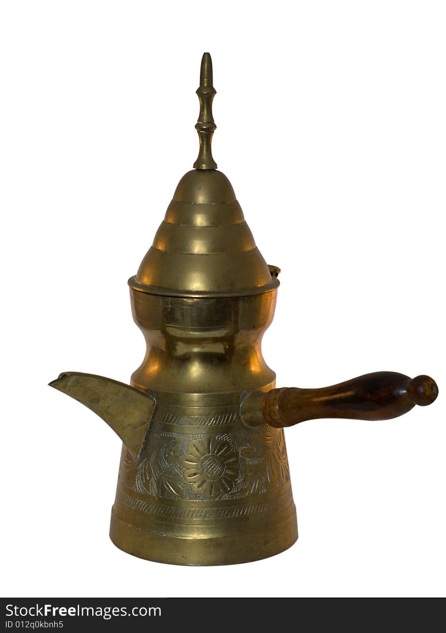 The handmade Arabic coffee pot