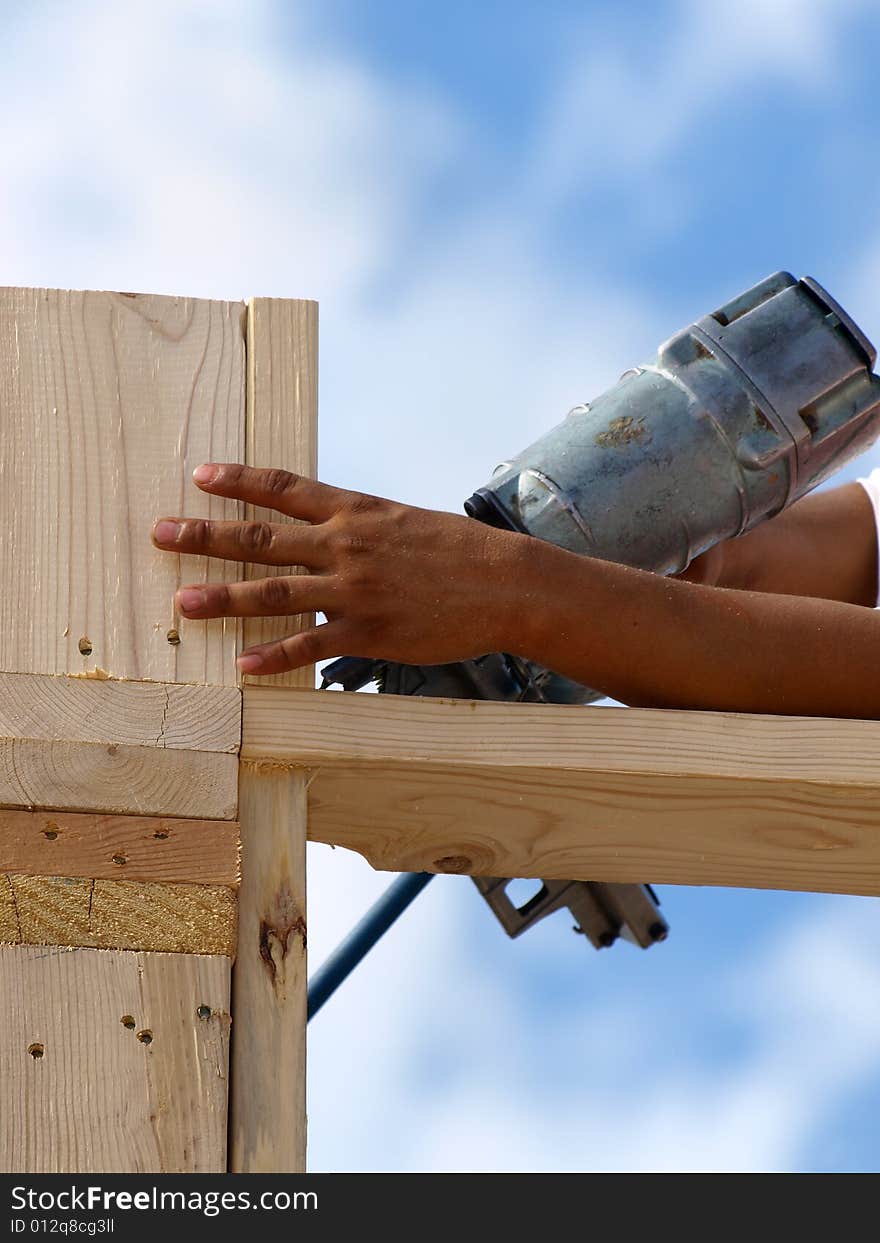 Hand Drilling Wood - Vertical