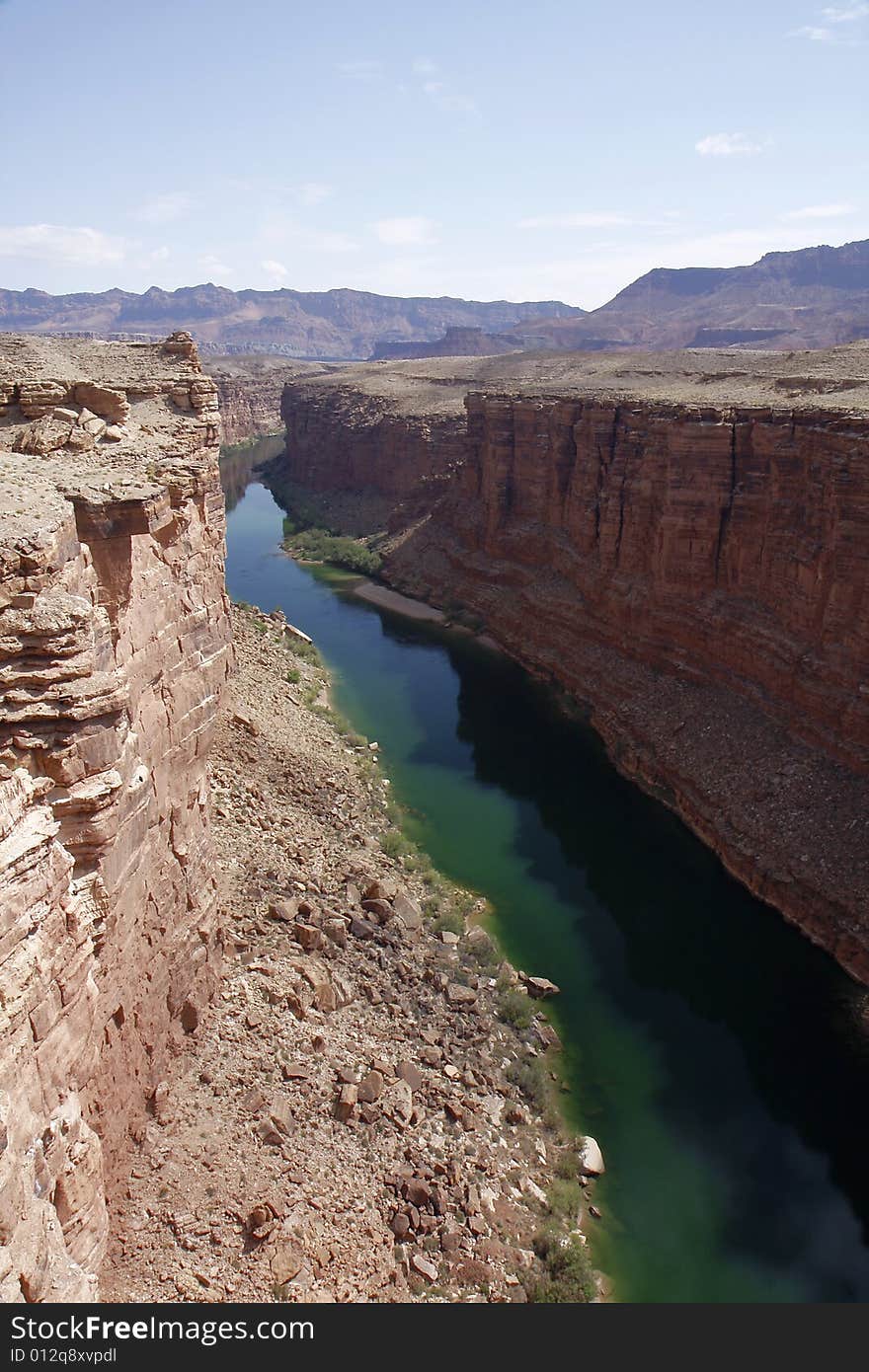 Colorado River In Marble Canyon.