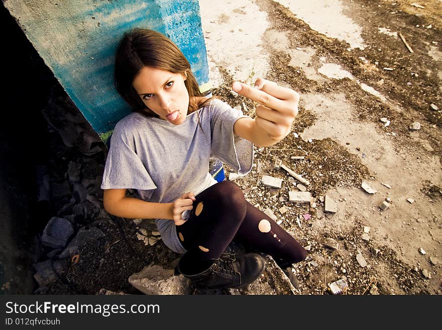 Tough Grunge Woman