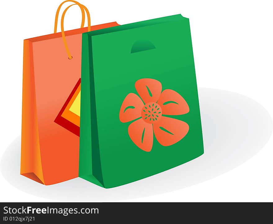 Shopping Bags. Vector Illustration