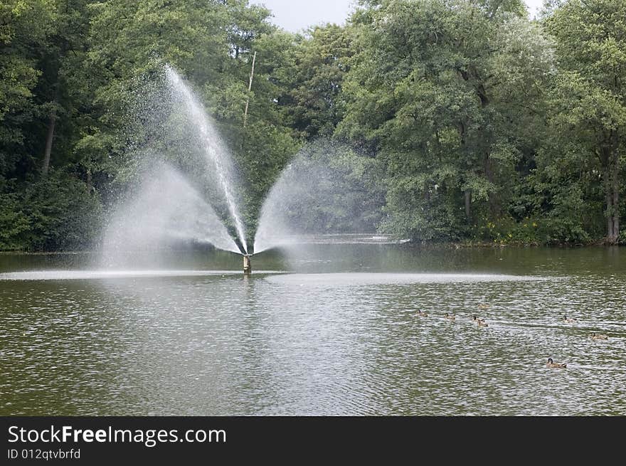 Fountain In Park