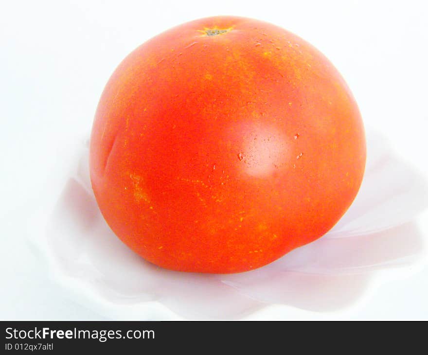 Tomato isolated on white background