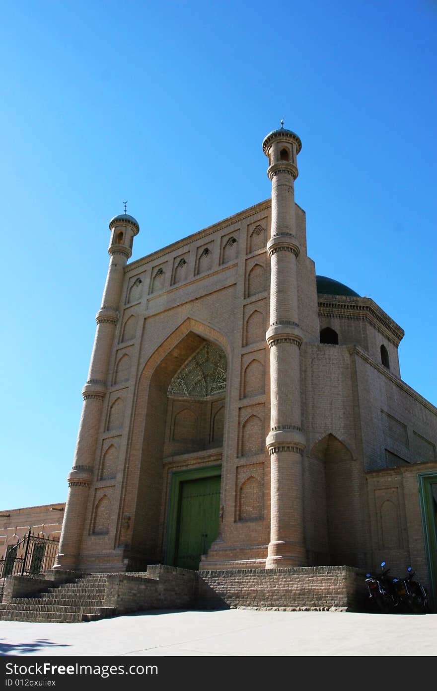 The big mosque of sinkiang china