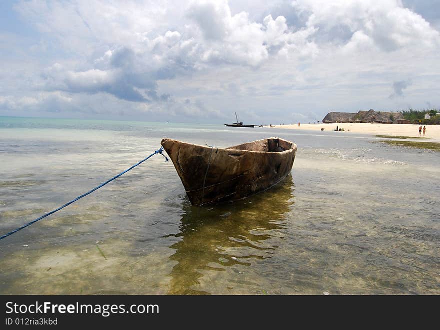 Zanzibar dug-out boat