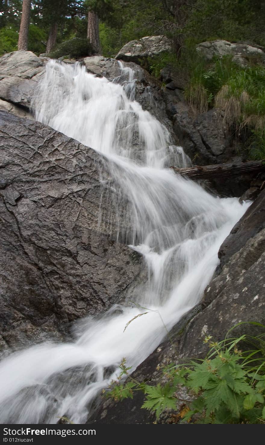 Mountain waterfall