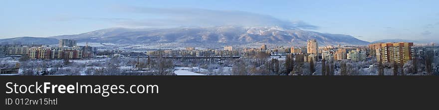 Panorama of Vitosha mountain