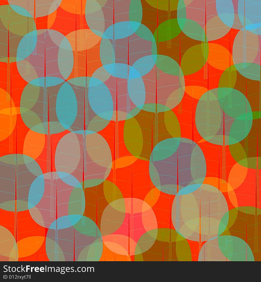 Many coloured balls in pattern on black background. Many coloured balls in pattern on black background