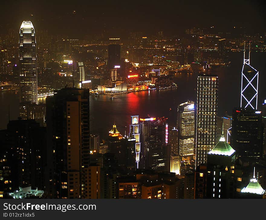 Night Scene in Hong Kong