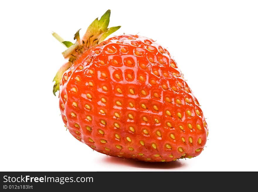 Fresh sweet strawberry on a white background. Fresh sweet strawberry on a white background