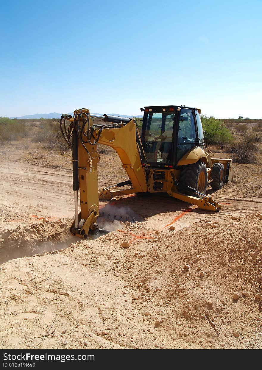 Backhoe - Vertical