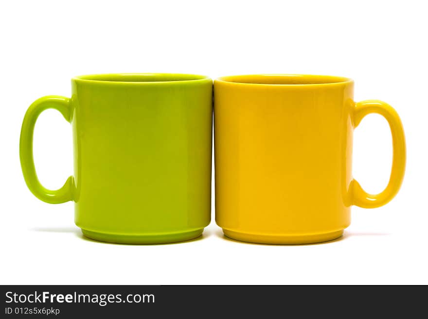 Yellow And Green Mug