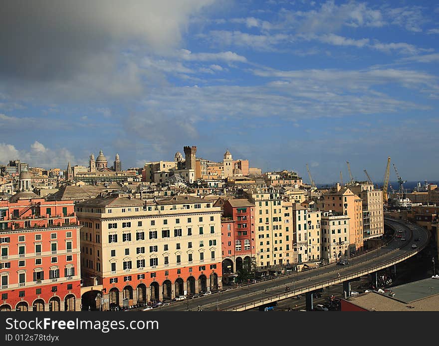 Old genoa (genova-Italy) port. Old genoa (genova-Italy) port.