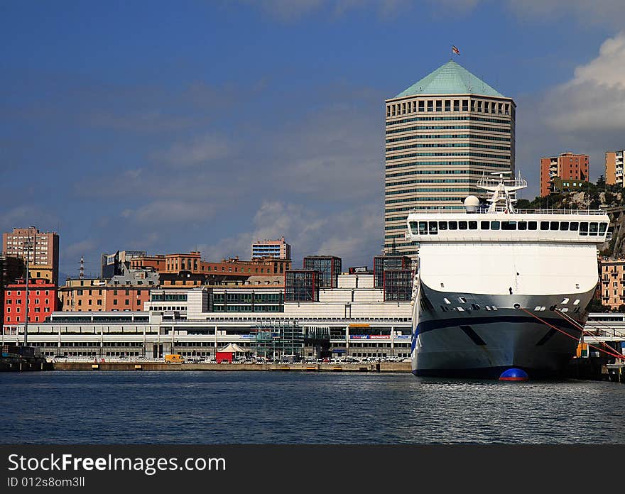 Old genoa (genova-Italy) port.