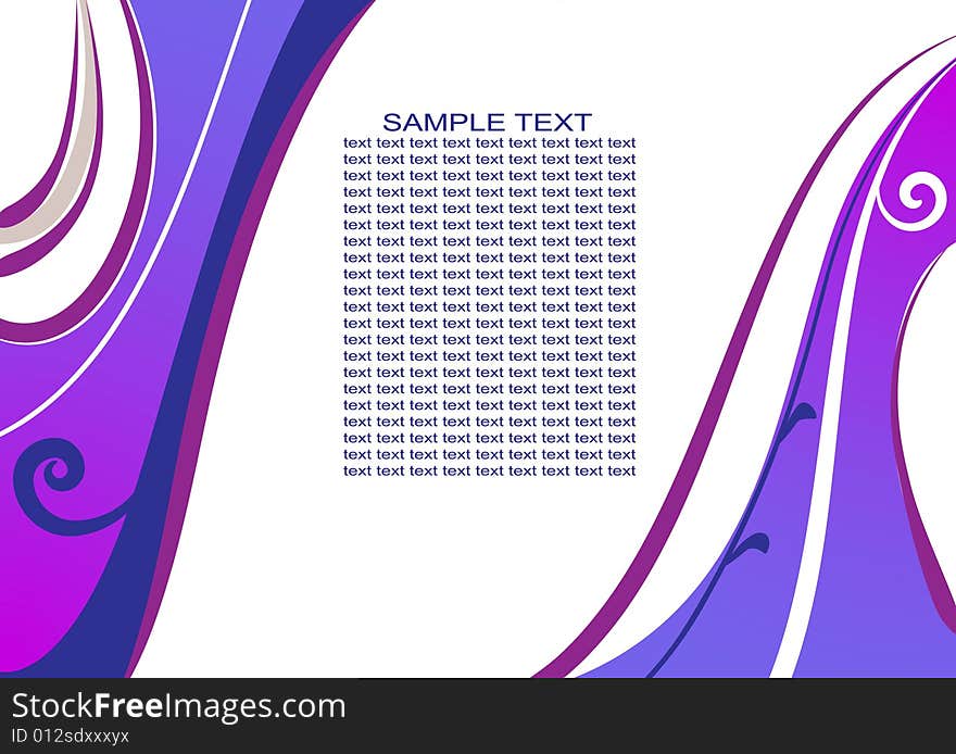 Template in violett  and white style