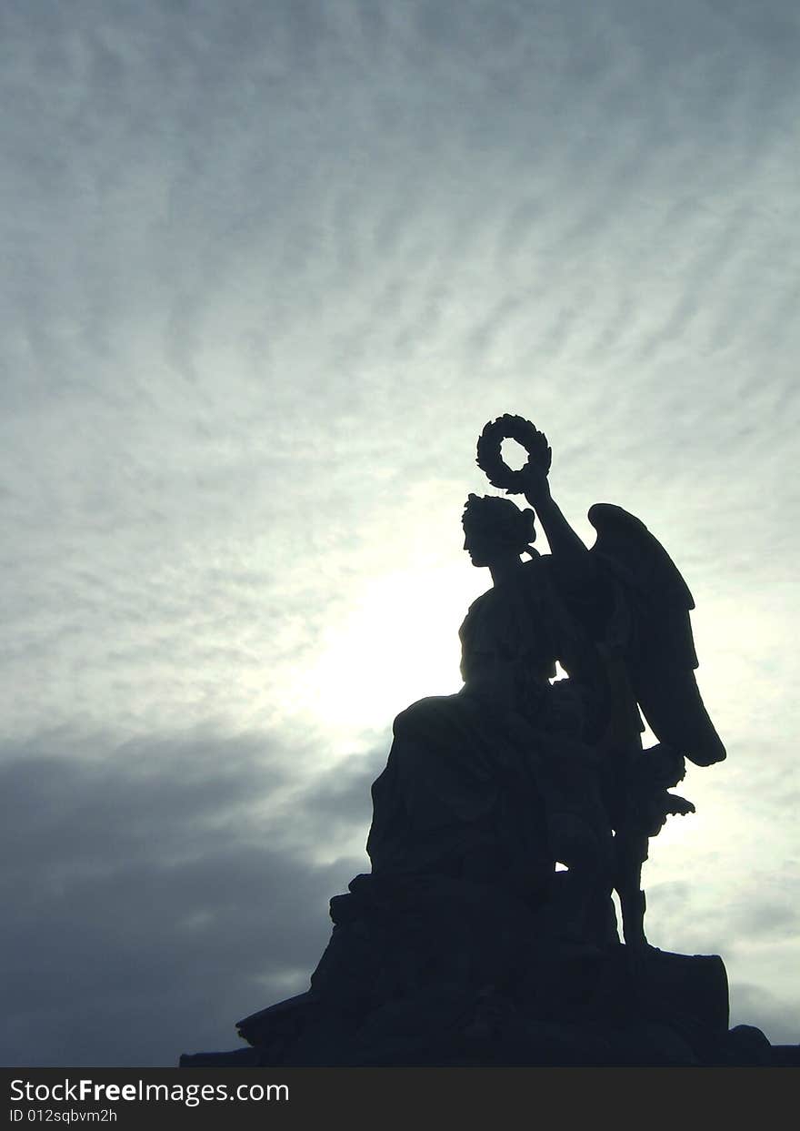 Winged sculpture