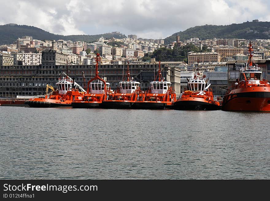 Old genoa (genova-Italy) port.