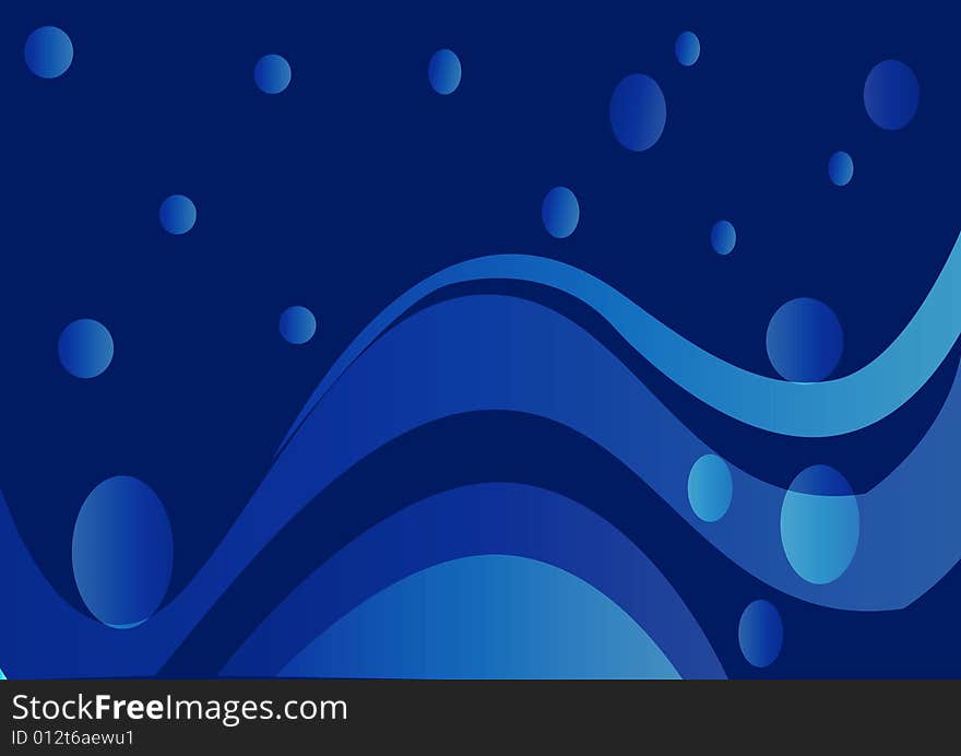 A abstract blue background with circles on it. A abstract blue background with circles on it.