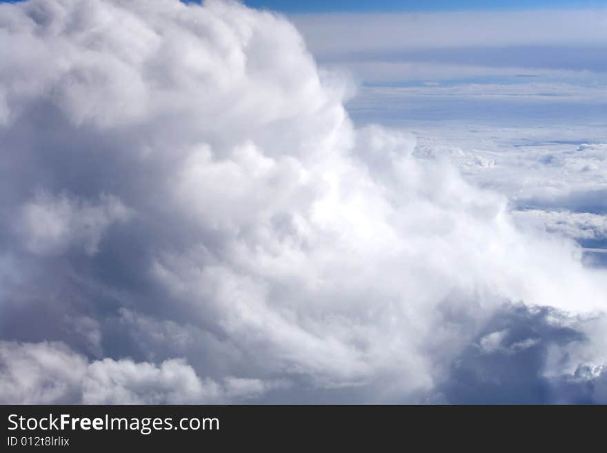 Blue sky and white clouds