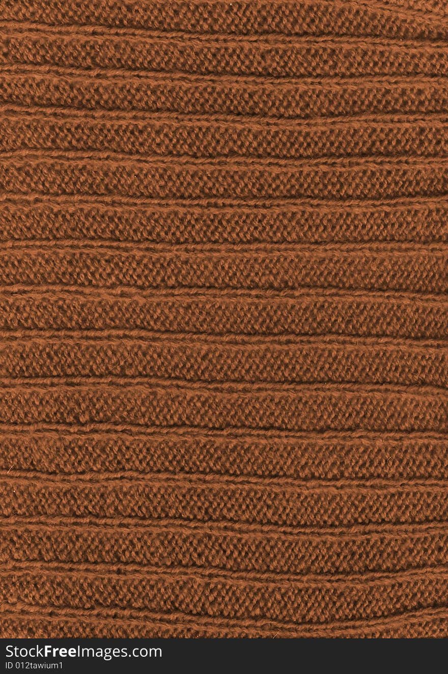 Brown wool fabric textile texture to background