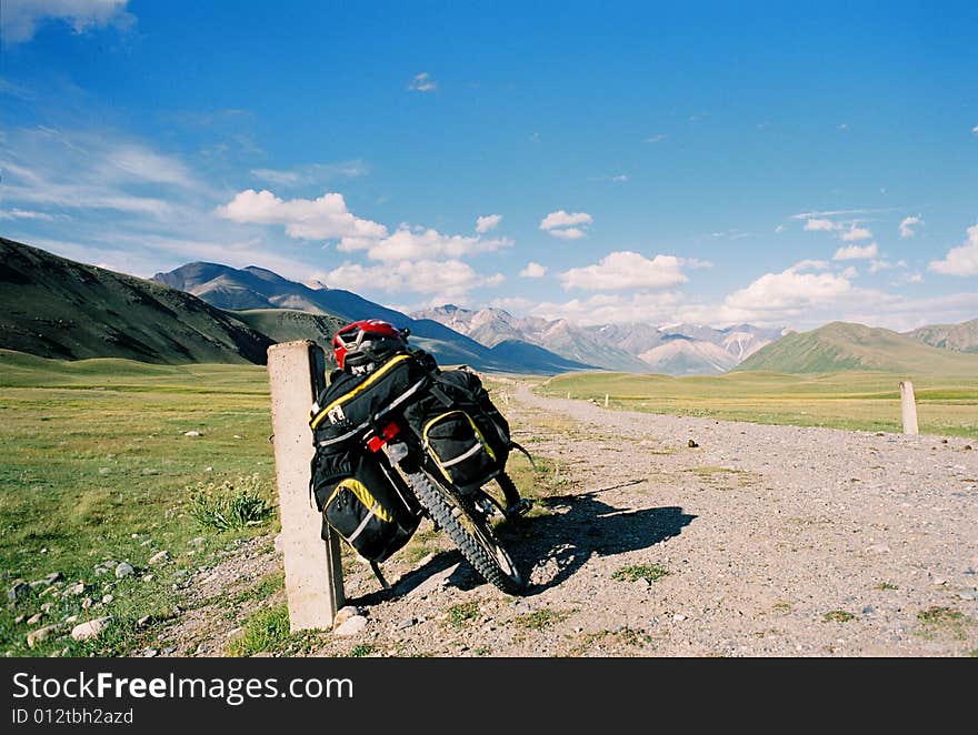 Bicycle In Mountains