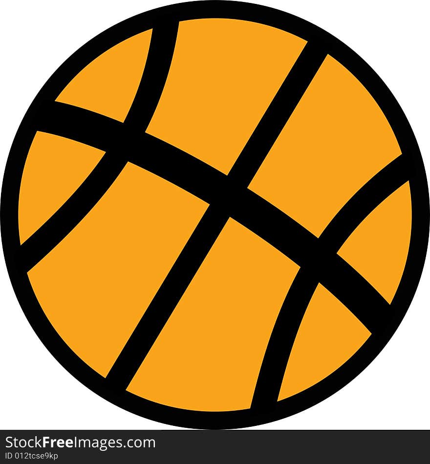 Basketball illustration - sports theme basketball, ball, sports, sport