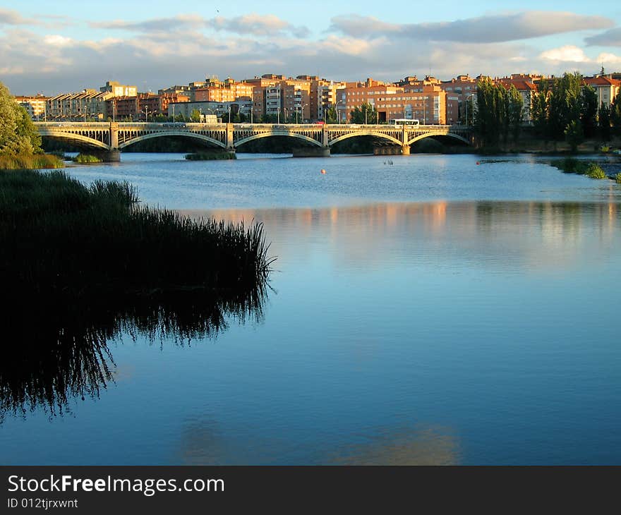 The river Tormes in Salamanca, Spain