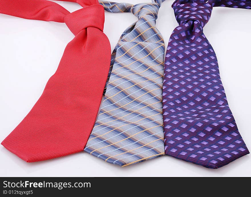 Neckties isolated