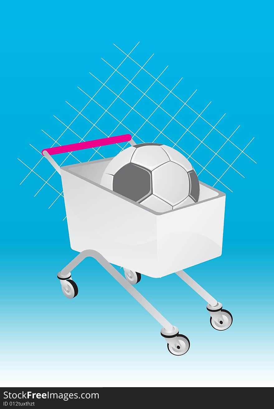 Shopping Cart And Soccer