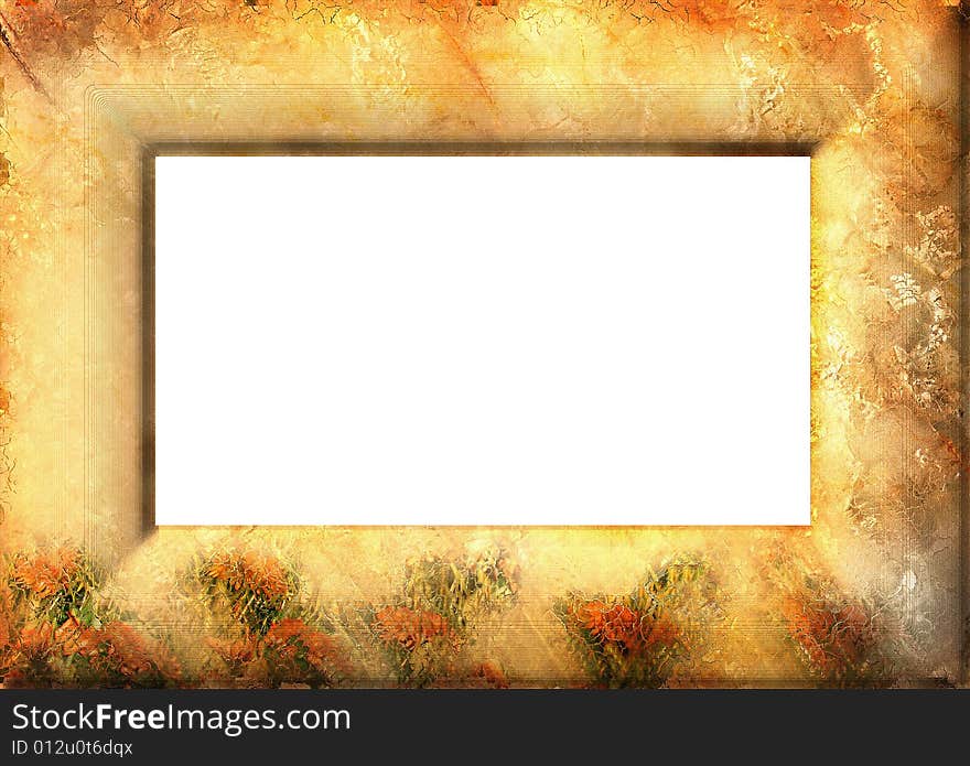 Hi res grunge background frame