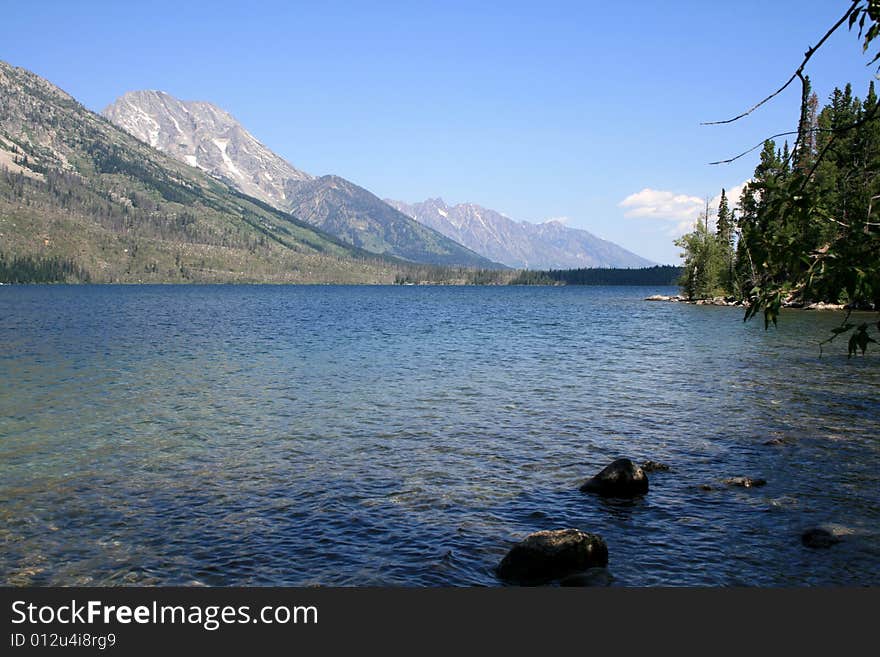 Rocky Mountains and the Lake