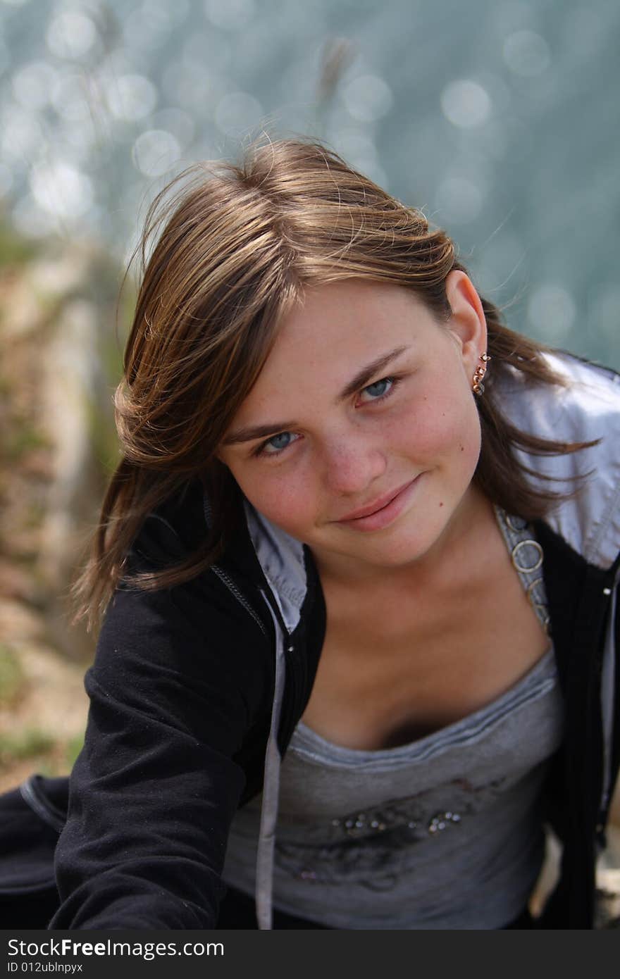 Teen on the coast