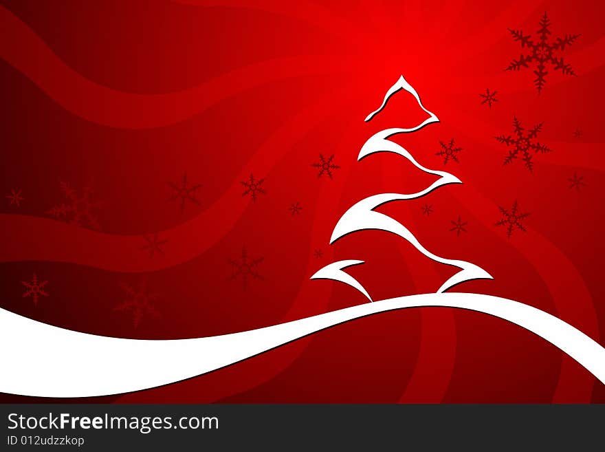 Vector illustration of Christmas Tree