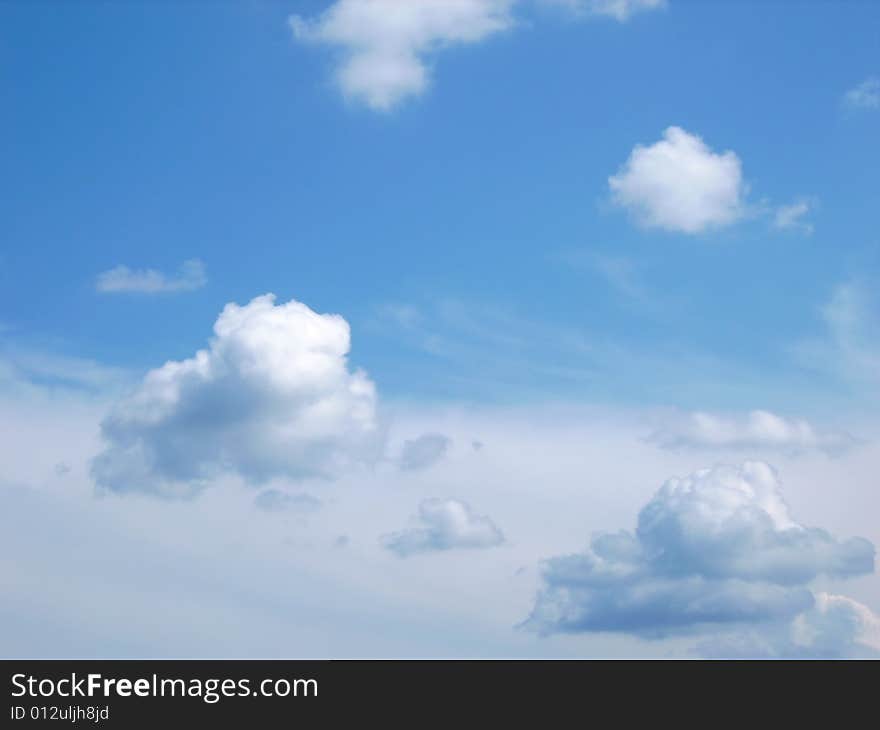 Blue sky with clouds