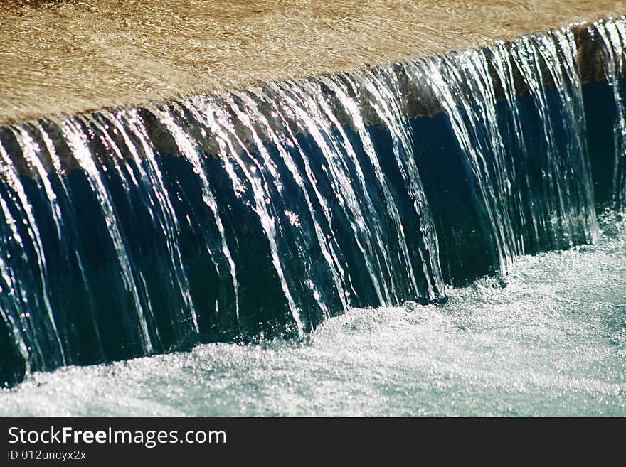 A nice and big waterfall. A nice and big waterfall