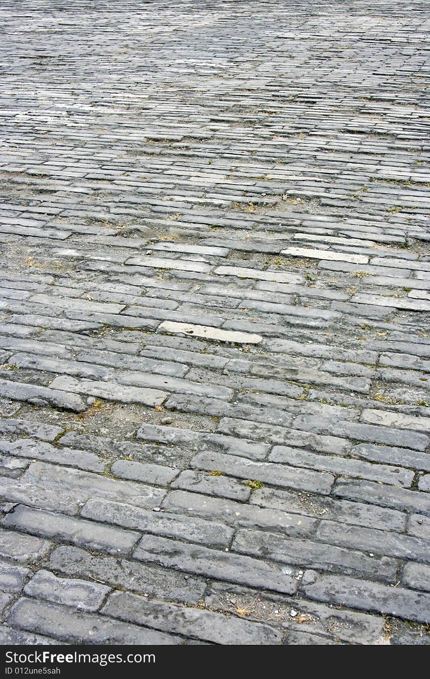 Ancient pavement inside the Forbidden City in Beijing, China.