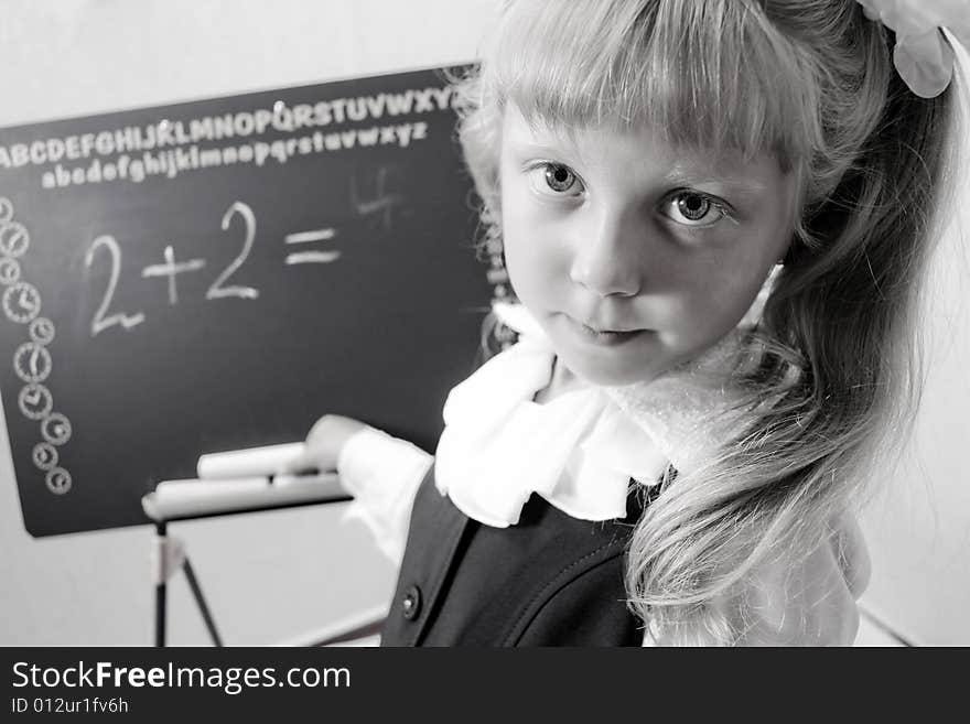 Little Girl In Shool