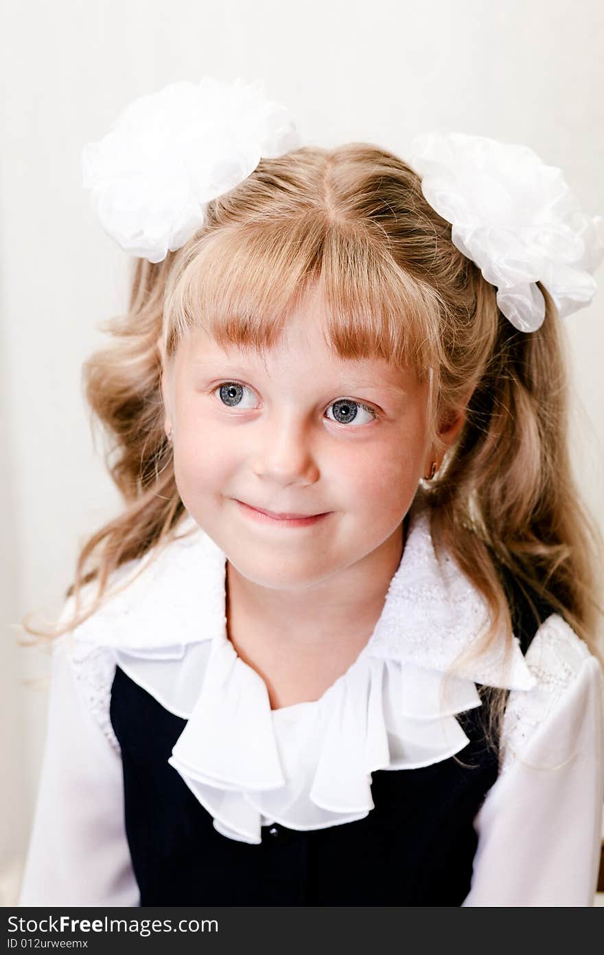 Little girl in shool