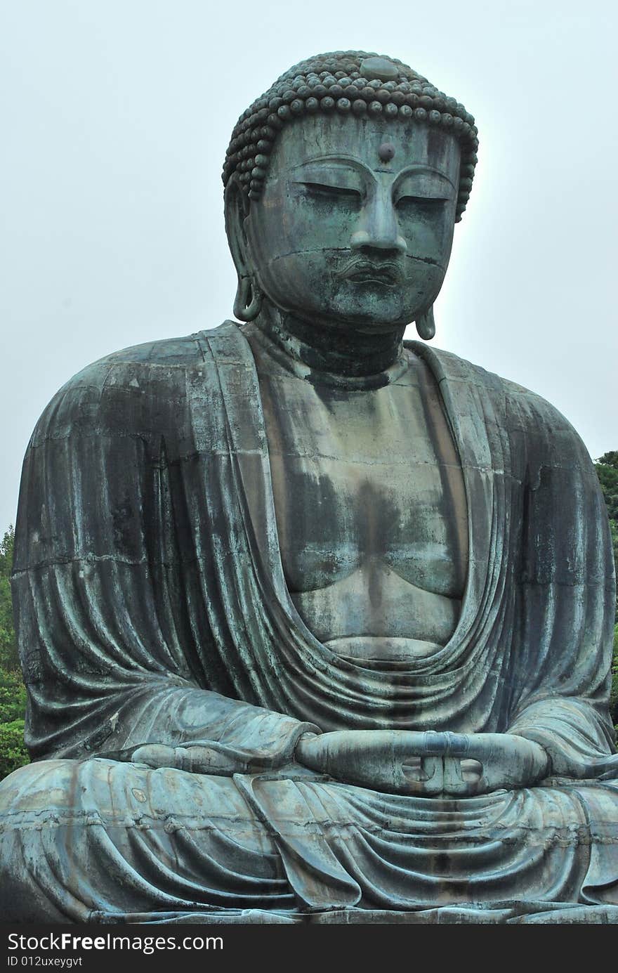 The Great Buddha of Kamakura in Japan. The second largest buddha in Japan
