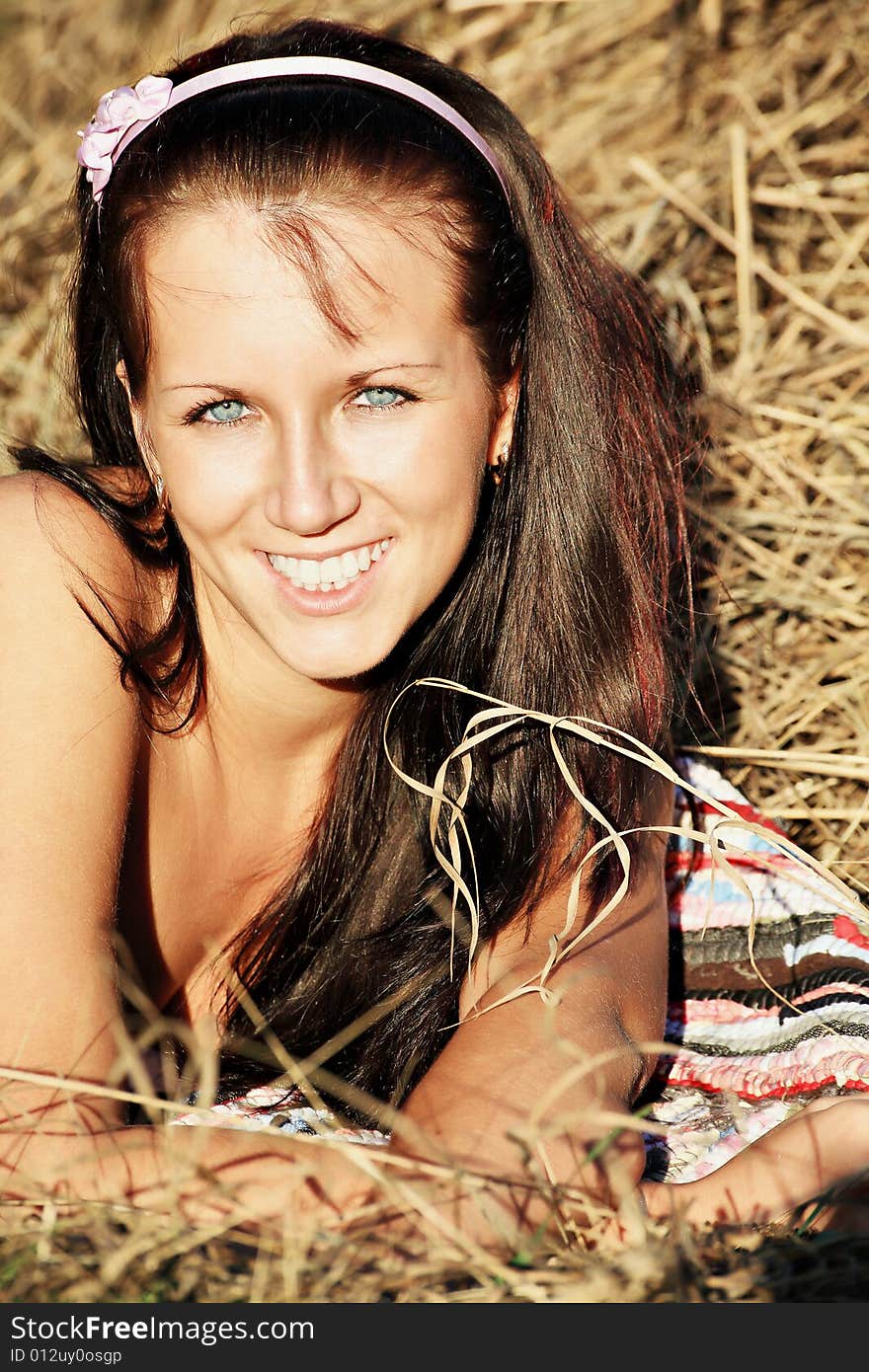 Beautiful girl smile and resting outdoors. Beautiful girl smile and resting outdoors