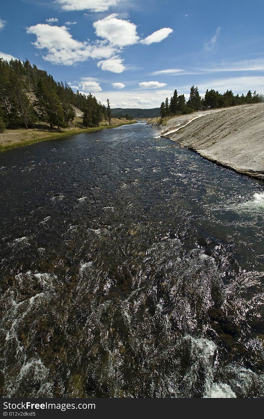 Beautiful Stream in the Mountains