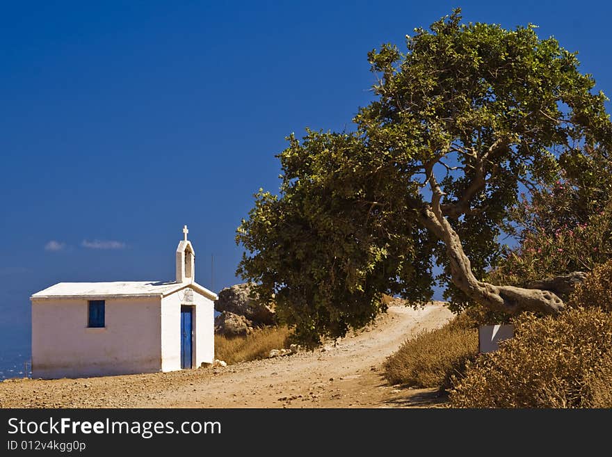 Small shrine in mountains on Crete