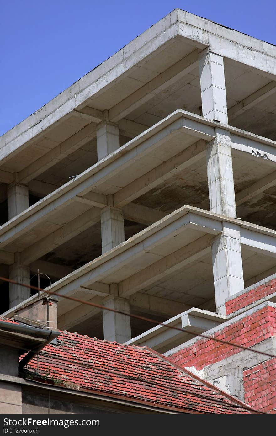 Concrete skeleton of a building. Concrete skeleton of a building