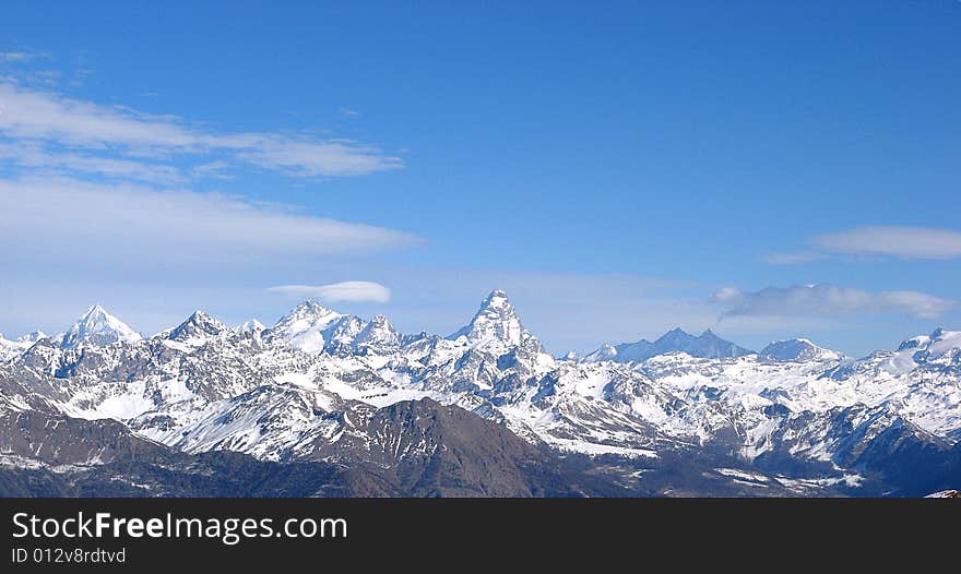 Cervinia area - Matterhorn mountain - Italia