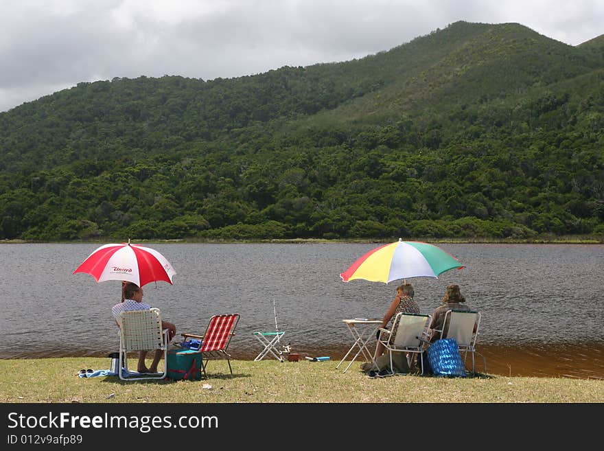 Nature's valley in  south africa, people spend their day there. Nature's valley in  south africa, people spend their day there