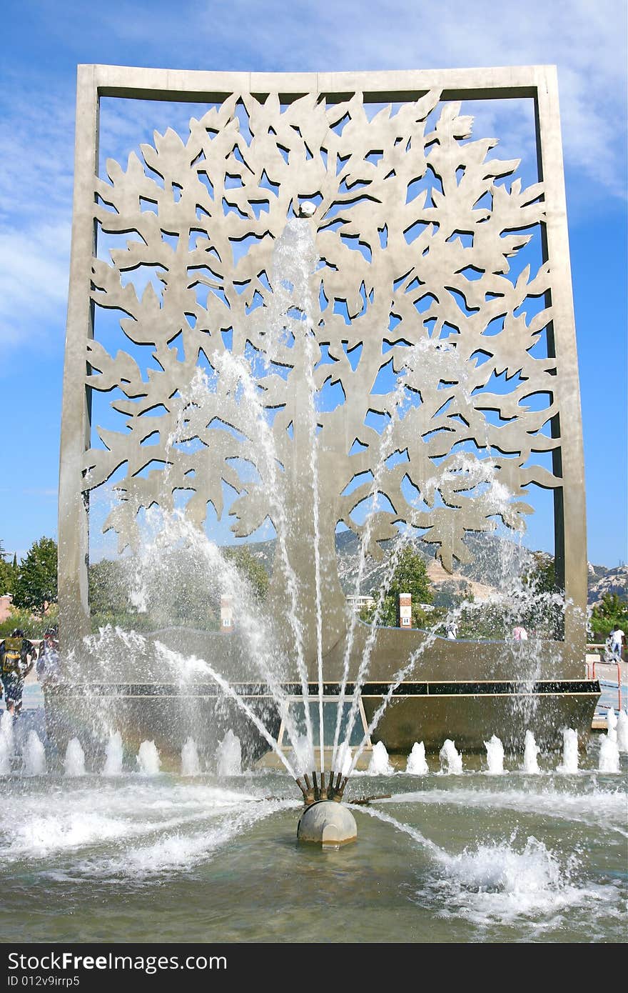 This is a big fountain of Marseilles